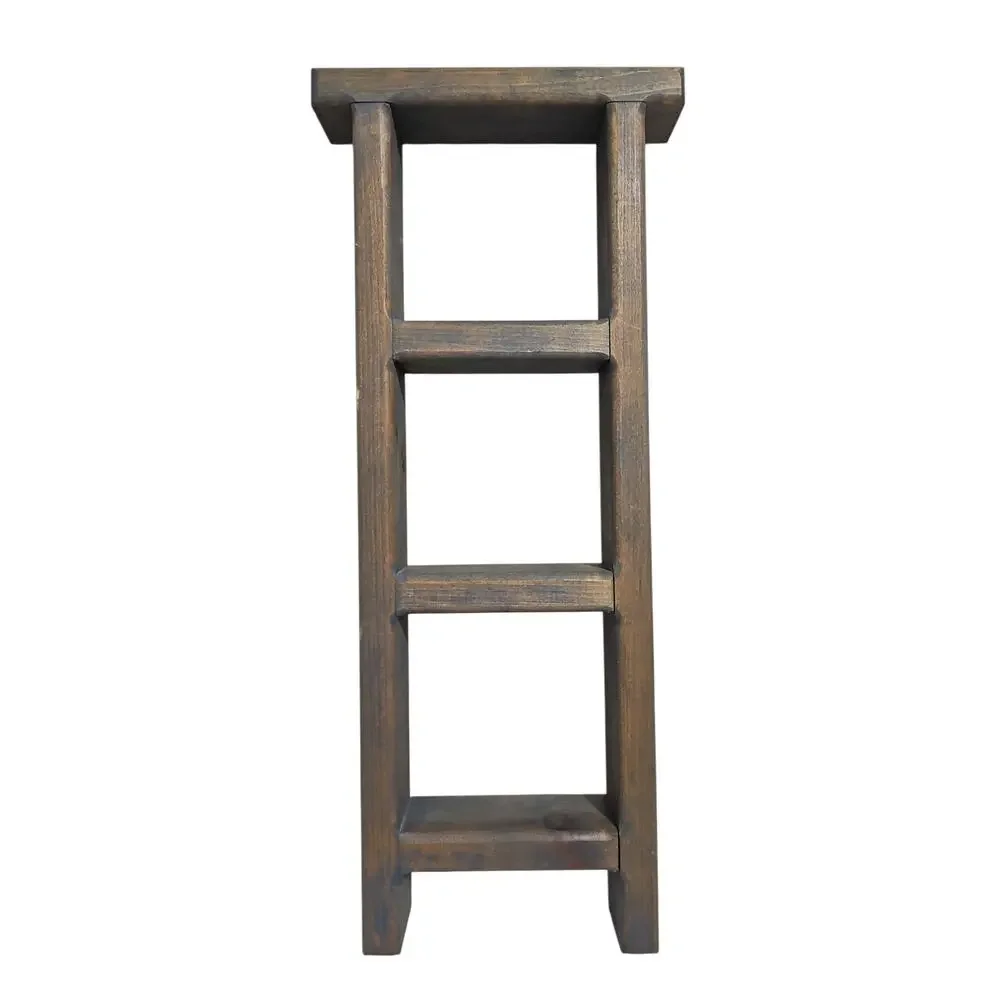 Wooden Trinket Ladder Display Shelf Farmhouse Country Cottagecore Wall Hanging